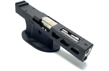 Image of JCS Weapon Designs G19 Bonesaw Slide, RMR Cut, Glock 19, Graphite Black, G19-BSS-RMR-BLK