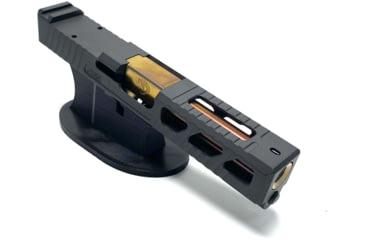 Image of JCS Weapon Designs G19 Bonesaw Slide, RMR Cut, Glock 19, Graphite Black, G19-BSS-RMR-BLK
