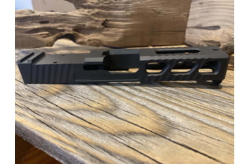 Image of JCS Weapon Designs G19 Bonesaw Slide, RMR Cut, Glock 19, Graphite Black, G19-BSS-RMR-BLK