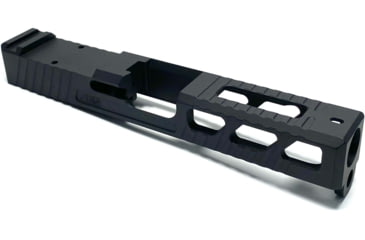 Image of JCS Weapon Designs G19 Bonesaw Slide, RMR Cut, Glock 19, Graphite Black, G19-BSS-RMR-BLK