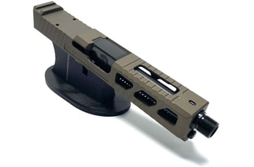 Image of JCS Weapon Designs G19 Bonesaw Slide, RMR Cut, Glock 19, Midnight Bronze, G19-BSS-RMR-MBZ