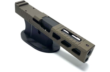Image of JCS Weapon Designs G19 Bonesaw Slide, RMR Cut, Glock 19, Midnight Bronze, G19-BSS-RMR-MBZ