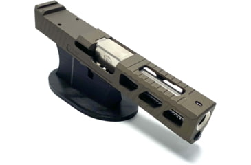 Image of JCS Weapon Designs G19 Bonesaw Slide, RMR Cut, Glock 19, Midnight Bronze, G19-BSS-RMR-MBZ