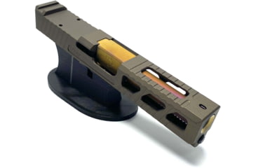 Image of JCS Weapon Designs G19 Bonesaw Slide, RMR Cut, Glock 19, Midnight Bronze, G19-BSS-RMR-MBZ