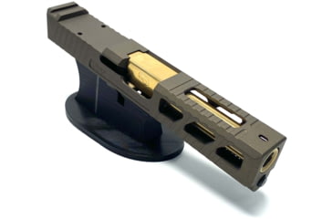 Image of JCS Weapon Designs G19 Bonesaw Slide, RMR Cut, Glock 19, Midnight Bronze, G19-BSS-RMR-MBZ