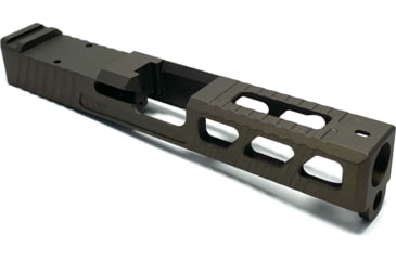 Image of JCS Weapon Designs G19 Bonesaw Slide, RMR Cut, Glock 19, Midnight Bronze, G19-BSS-RMR-MBZ