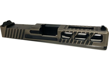 Image of USED JCS Weapon Designs G19 Bonesaw Slide, RMR Cut, Glock 19, Nickel Boron Distressed, G19-BSS-RMR-NBD, EDEMO1, Used, Condition Like New, Inspect and Rebox