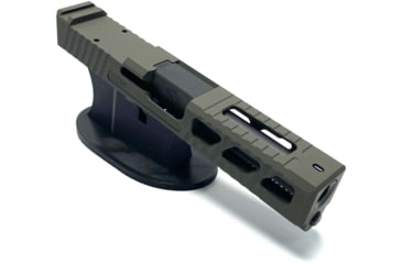 Image of JCS Weapon Designs G19 Bonesaw Slide, RMR Cut, Glock 19, OD Green, G19-BSS-RMR-ODG
