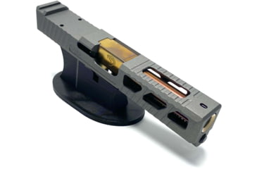 Image of JCS Weapon Designs G19 Bonesaw Slide, RMR Cut, Glock 19, Tungsten, G19-BSS-RMR-TUN