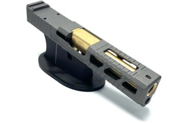Image of JCS Weapon Designs G19 Bonesaw Slide, RMR Cut, Glock 19, Tungsten, G19-BSS-RMR-TUN