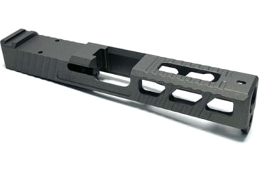 Image of JCS Weapon Designs G19 Bonesaw Slide, RMR Cut, Glock 19, Tungsten, G19-BSS-RMR-TUN