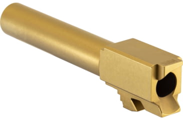 Image of JCS Weapon Designs G19 V1 Flushed/Crowned Match Grade Drop In Barrel, TiN, G19-BBL-V1FC-TING