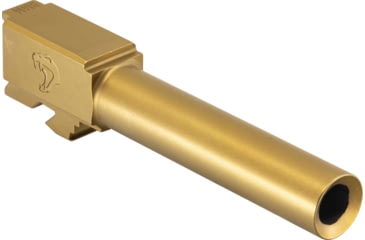 Image of JCS Weapon Designs G19 V1 Flushed/Crowned Match Grade Drop In Barrel, TiN, G19-BBL-V1FC-TING