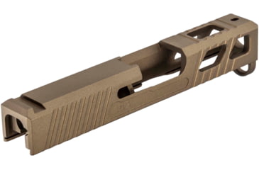 Image of JCS Weapon Designs G43 Bonesaw Slide, No Cut, Glock 43/43X/Polymer 80, Burnt Bronze, G43-BSS-NO-BBZ