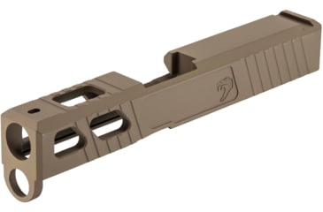 Image of JCS Weapon Designs G43 Bonesaw Slide, No Cut, Glock 43/43X/Polymer 80, FDE, G43-BSS-NO-FDE