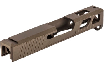 Image of JCS Weapon Designs G43 Bonesaw Slide, No Cut, Glock 43/43X/Polymer 80, Midnight Bronze, G43-BSS-NO-MBZ