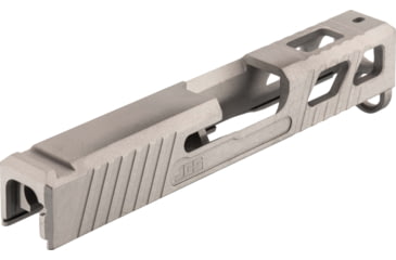 Image of JCS Weapon Designs G43 Bonesaw Slide, No Cut, Glock 43/43X/Polymer 80, Stainless Steel, G43-BSS-NO-SS
