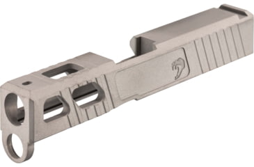 Image of JCS Weapon Designs G43 Bonesaw Slide, No Cut, Glock 43/43X/Polymer 80, Stainless Steel, G43-BSS-NO-SS