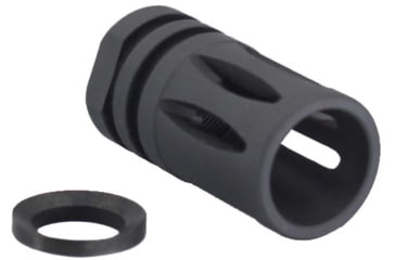 Image of JE Machine Tech A2 5.56/.223 Birdcage Flash Hider w/ Crush Washer, Black, TS-FH2B