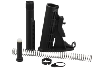 Image of JE Machine Tech AR-10/15 M4 Mil-Spec Collapsible Buttstock Combo, Black, PS-ST2B+PS-BTM Combo