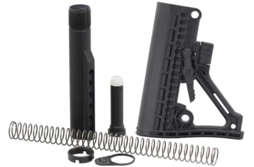 Image of JE Machine Tech AR-15 Adaptive Skeletonized Buttstock Combo, Black, PS-ST32B+PS-BTM Combo