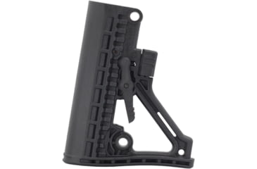 Image of JE Machine Tech AR-15 Adaptive Skeletonized Buttstock, Mil-Spec Carbine Buffer Tube, Black, PS-ST32B