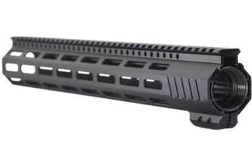 Image of JE Machine Tech AR-15 Ultra-Lightweight Minimalist Full Top Rail Handguard, 15in, Black, PS-223MLK15KBLK-F