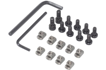 Image of JE Machine Tech AR-15 Ultra-Lightweight Minimalist Partial Top Rail Handguard, 15in, Black, PS-223MLK15KBLK-H