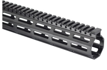 Image of JE Machine Tech AR-15 Ultralightweight Minimalist Full Top Rail, 7 in, No Anti Rotation Tabs, Black, PS-223MLK7KBLK-F-NAR