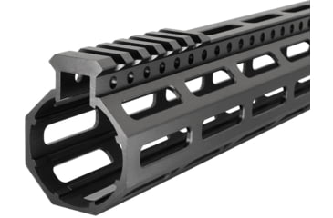 Image of JE Machine Tech AR-15 Ultralightweight Minimalist Partial Top Rail, 10 in, No Anti Rotation Tabs, Black, PS-223MLK10KBLK-H-NAR