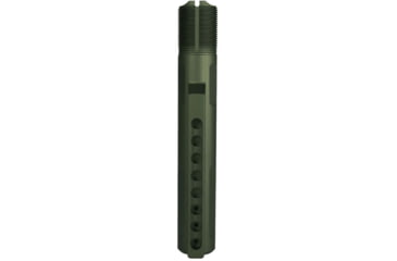 Image of JE Machine Tech AR15/M4 .223 MIL-SPEC Adjustable Short Contour Machining Fluted Buffer Tube, 8 Position 3 Drain Hole, OD Green, PS-BTMS2OD