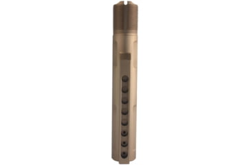 Image of JE Machine Tech AR15/M4 .223 MIL-SPEC Adjustable Short Contour Machining Fluted Buffer Tube, 8 Position 3 Drain Hole, Tan, PS-BTMS2TAN