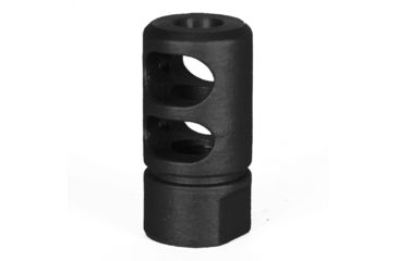 Image of JE Machine Tech Muzzle Brake, AR-10/ LR308, 7.62x51mm NATO/ .308, 5/8x24 Thread, 4140, Manganese Phosphate, Black, PS-MZ7