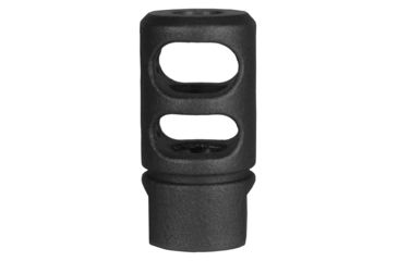 Image of JE Machine Tech Muzzle Brake, AR-10/ LR308, 7.62x51mm NATO/ .308, 5/8x24 Thread, 4140, Manganese Phosphate, Black, PS-MZ7
