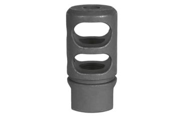 Image of JE Machine Tech Muzzle Brake, AR-15/ M4, 5.56x45mm NATO/ .223, 1/2x28 Thread, 4140, Manganese Phosphate, Black, PS-MZ6