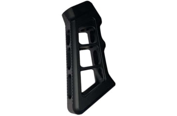 Image of JE Machine Tech Skeletonized AR Pistol Grip, Aluminum, Black, TS-PG26B