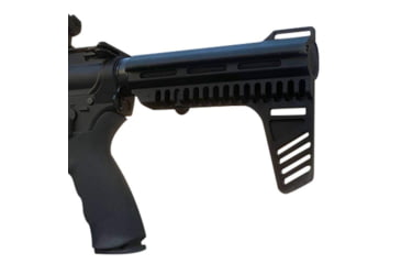 Image of JE Machine Tech Skeletonized Pistol Brace, Black, PS-ST27B