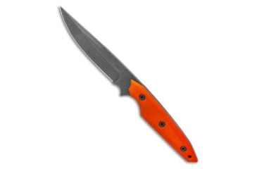 Image of Jeff Hall Jeff Hall Custom Large Envoy Fixed Blade Knife Orange G10 5" Gray Stonewash, Orange, D2, adult, BHQ-125247