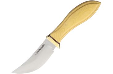 Image of Jesse Hemphill High Falls Antique Ivory Fixed Blade Knife, 3.75in, A2 Tool Steel, Standard Edge, Satin, Antique Ivory, Micarta Handle JH003AI