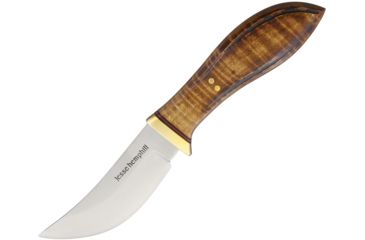 Image of Jesse Hemphill High Falls Dark Curly Maple Fixed Blade Knife, 3.75in, A2 Tool Steel, Standard Edge, Satin, Wood Handle JH003DCM