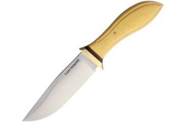 Image of Jesse Hemphill Town Creek II Special Antique Fixed Blade Knife, 4.75in, A2 Tool Steel, Drop Point, Satin, Antique Ivory, Micarta Handle JH006SAI