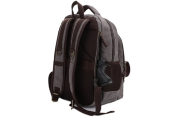 Image of Jessie &amp; James Alpine Canvas Concealed Carry Backpack, Gray, SMC52103R1 GY