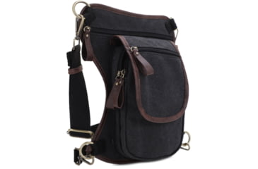 Image of Jessie &amp; James Cougar Canvas Concealed Carry Waist and Leg Bag, Black, SMC52104R1 BK