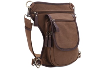 Image of Jessie &amp; James Cougar Canvas Concealed Carry Waist and Leg Bag, Brown, SMC52104R1 BR