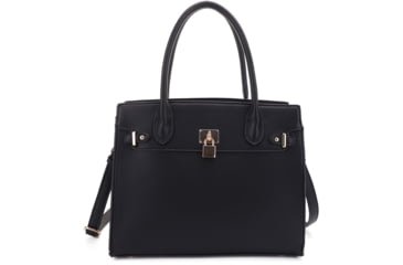 Image of Jessie &amp; James Evelyn Concealed Carry Satchel Handbag, Black, SMC1309LK BK