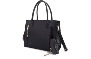 Image of Jessie &amp; James Evelyn Concealed Carry Satchel Handbag, Black, SMC1309LK BK