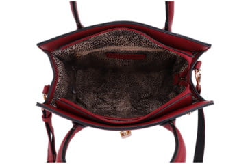 Image of Jessie &amp; James Evelyn Concealed Carry Satchel Handbag, Burgandy, SMC1309LK BD