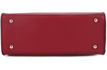 Image of Jessie &amp; James Evelyn Concealed Carry Satchel Handbag, Burgandy, SMC1309LK BD