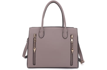 Image of Jessie &amp; James Evelyn Concealed Carry Satchel Handbag, Taupe, SMC1309LK TP