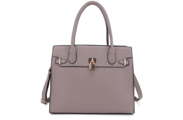 Image of Jessie &amp; James Evelyn Concealed Carry Satchel Handbag, Taupe, SMC1309LK TP